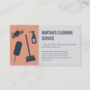 Reinigungsdienste   Lieferungen   Maid Visitenkarte