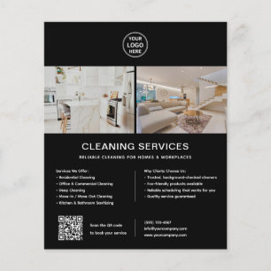 Reinigungsdienstleistungen Benutzerdefiniertes Log Flyer