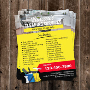 Reinigungsfenster Reinigungsdienst Haushaltshilfe  Flyer