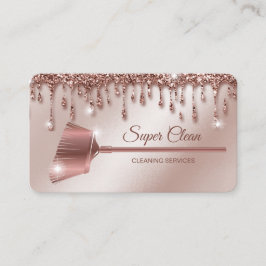 Reinigungshaus Sparkling Rose Gold Visitenkarte