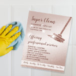 ReinigungsHouse Sparkling Rose Gold Flyer<br><div class="desc">ReinigungsHouse Sparkling Rose Gold</div>
