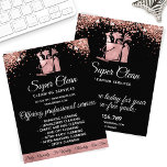 ReinigungsHouse Sparkling Rose Gold Glitzer Flyer<br><div class="desc">ReinigungsHouse Sparkling Rose Gold Glitzer Flyer</div>