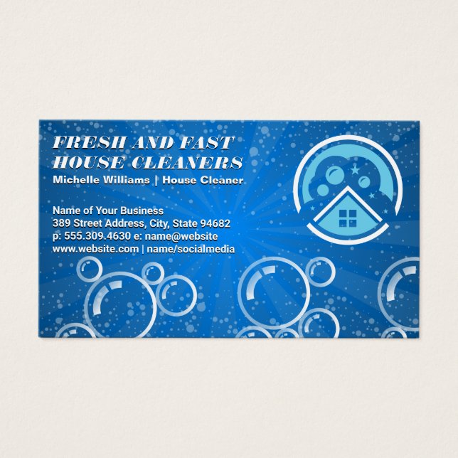 Reinigungslogo | Blasen (Vorderseite)