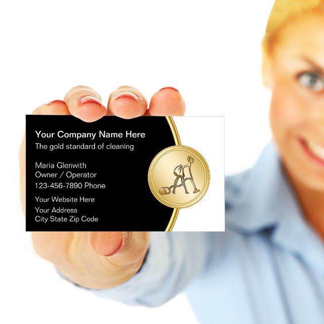 Reinigungsservice Business Cards Visitenkarte (Von Creator hochgeladen)