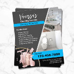 Reinigungsservice für berufliches Haus Flyer<br><div class="desc">Flyer des beruflichen Hausreinigungsservice Haushaltshilfe.</div>