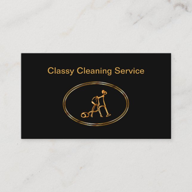 Reinigungsservice für Classy House Visitenkarte (Vorderseite)