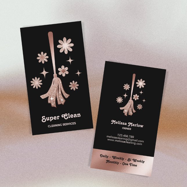 Reinigungsservice für Haushaltshilfe Beruflich Visitenkarte (Von Creator hochgeladen)