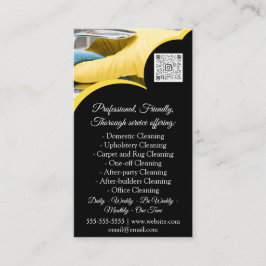 Reinigungsservice-Haus Behalte QRCode FotoCustom Visitenkarte