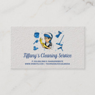 Reinigungsservice   Maid Cleaner-Logo Visitenkarte