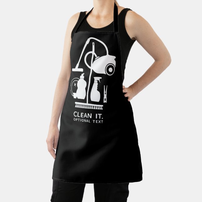 Reinigungsservice Schwarz-weiß Schürze (InSitu)