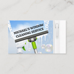 Reinigungsservice   Squeegee   Maid Visitenkarte