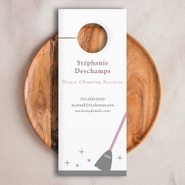 Reinigungsservice Türanhänger