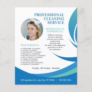 Reinigungsservice Unternehmen Moderne Benutzerdefi Flyer