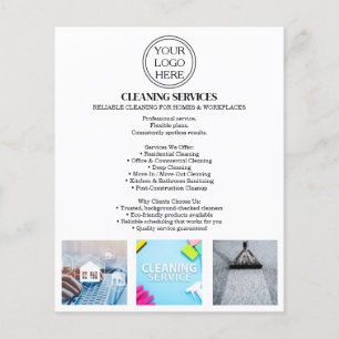 Reinigungssservice-Werbeflyer   Vorlage Flyer