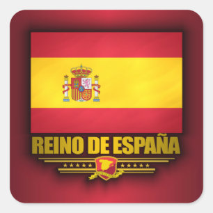 Reino de Espana Quadratischer Aufkleber