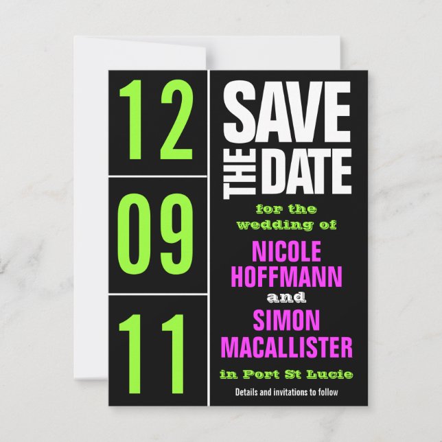 Reintyp Save the Date (Vorderseite)