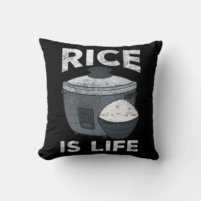 Reis Cooker Asiatische Nahrungs-Kohlenhydrate Love Kissen (Vorderseite)