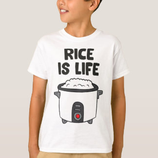 Reis ist lebensasiatisches Nahrungsmittel chinesis T-Shirt