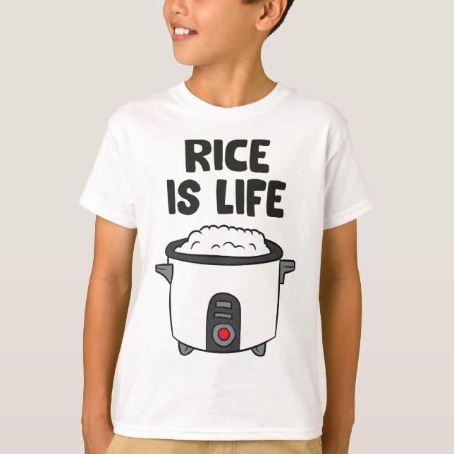 Reis ist lebensasiatisches Nahrungsmittel chinesis T-Shirt (Vorderseite)