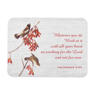 Reis Jagd auf Vögel und Verse Magnet