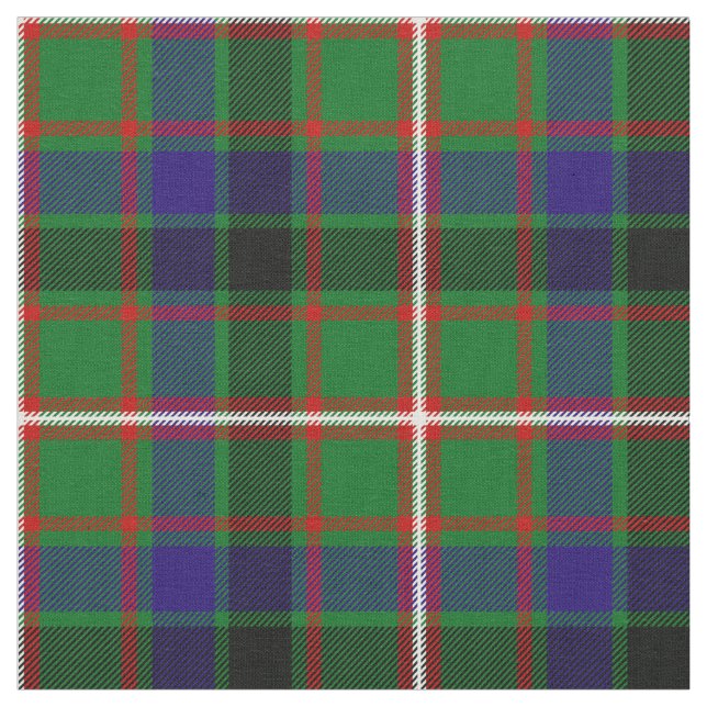Reis-Tartan-Print Stoff (Nahaufnahme)