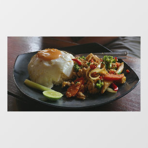 Reis Thailand Asien Thailändisches Essen Restauran Fensteraufkleber