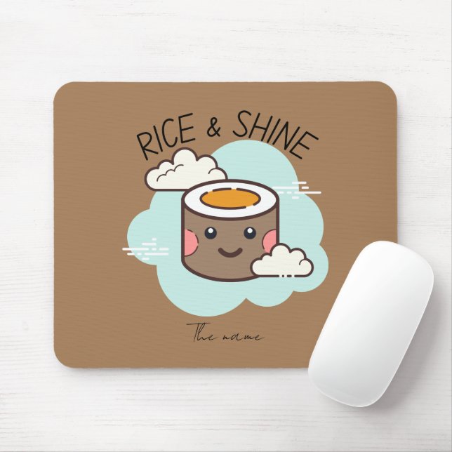 Reis und Glanz, Sushi-Katze Mousepad (Mit Mouse)