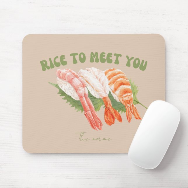 Reis und Glanz, Sushi-Katze Mousepad (Mit Mouse)