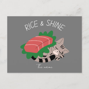 Reis und Glanz, Sushi-Katze Postkarte