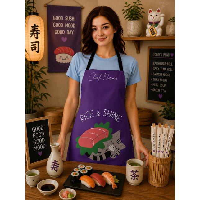 Reis und Glanz, Sushi-Katze Schürze (Von Creator hochgeladen)