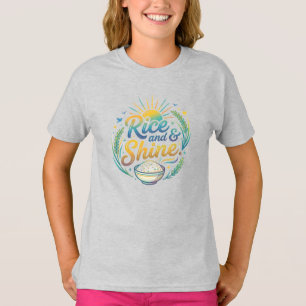 Reis und Schein Lustiges Frühstück-T-Shirt T-Shirt
