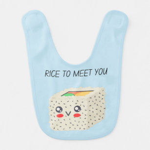 Reis zu treffen Sie Kawaii Sushi Babylätzchen