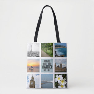 Reise- 8 FotoCollage Personalisiert Tasche