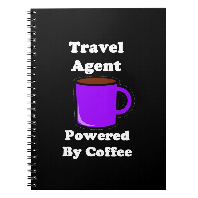 "Reise-Agent" angetrieben durch Kaffee Notizblock (Vorderseite)