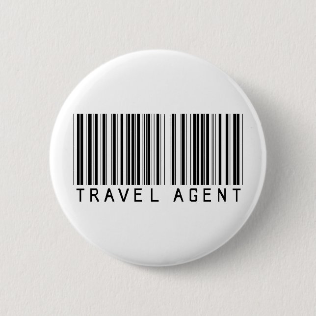 Reise-Agent-Barcode Button (Vorderseite)