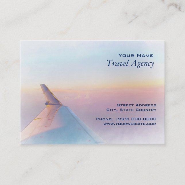 Reise-Agent-Geschäfts-Karte Visitenkarte (Vorderseite)