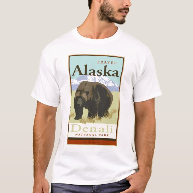 Reise Alaska T-Shirt (Vorderseite)