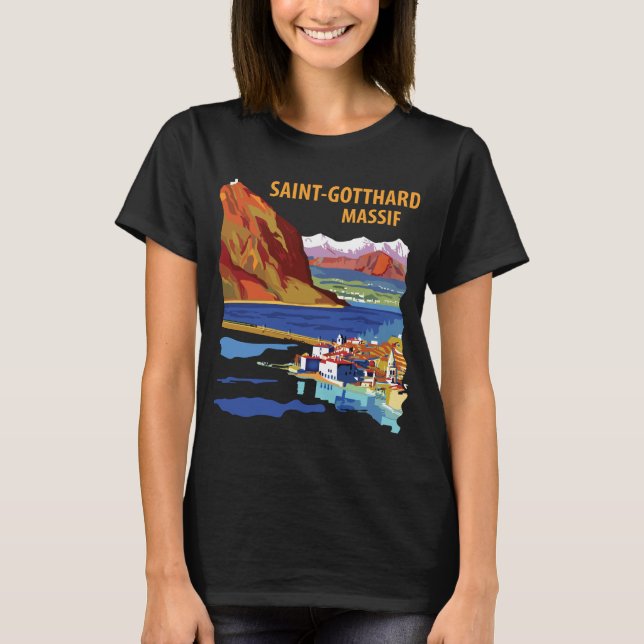 Reise am Gotthardpass T-Shirt (Vorderseite)