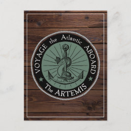Reise an Bord der Artemis Postkarte