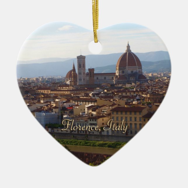 Reise-Andenken Florenz Italien Keramikornament (Vorne)