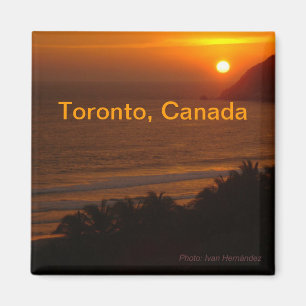 Reise-Andenken-Kühlschrankmagnet Nachttorontos Magnet