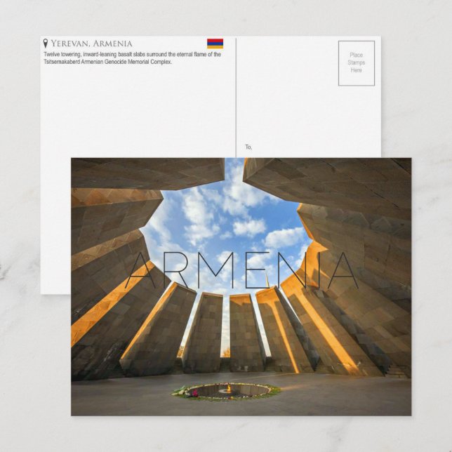 Reise-Ansichtskarte Jerewan, Armenien Postkarte (Vorne/Hinten)