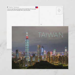 Reise-Ansichtskarte Taipei, Taiwan Postkarte