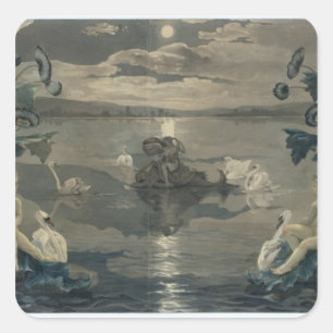 Reise ARION See, 1809 Quadratischer Aufkleber