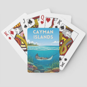 Reise auf den Cayman Islands Unterwasser Natur Vin Spielkarten