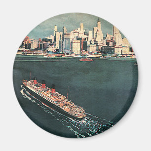 Reise auf einem Kreuzfahrtschiff nach New York Cit Magnet