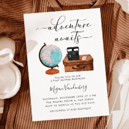 Reise Baby Shower Adventure erwartet Einladung