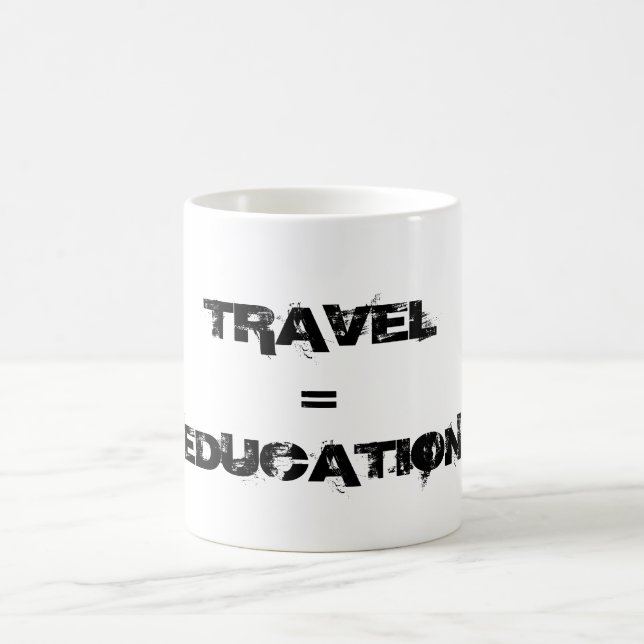 Reise = Bildung Kaffeetasse (Mittel)