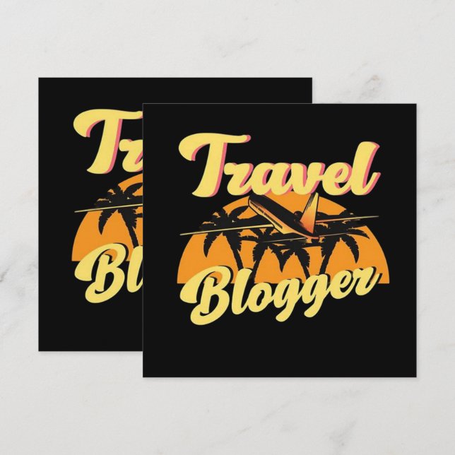 Reise-Blogger (Vorne/Hinten)