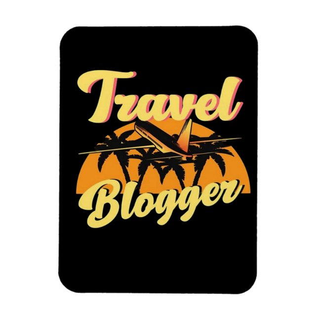 Reise-Blogger Magnet (Vertikal)